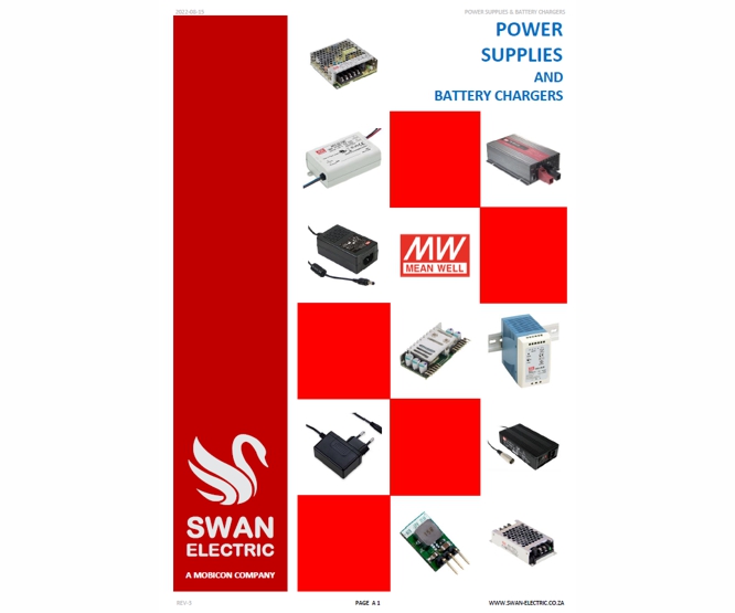 Swan Electric Mean Well Power Supplies Booklet A5 8-Pages