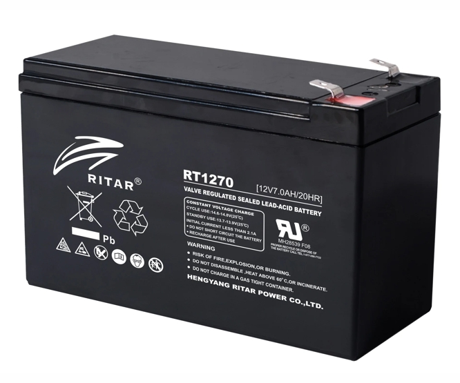 Ritar Battery Sla/Agm 12V 7Ah 151X65X94 Term=4.75M