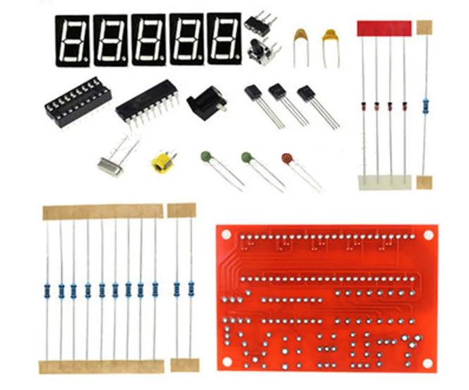 Frequency Counter Diy Kit 1Hz -50Mhz 5-Digits Unassembled 210626