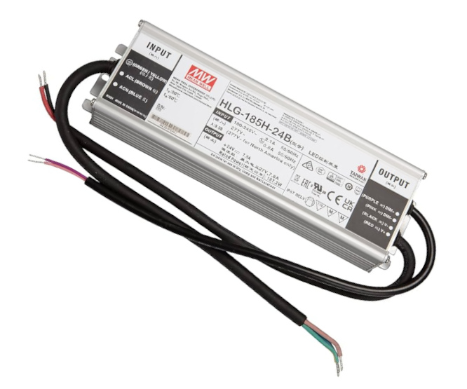 Power Supply Encl. Led Driver I=220 O=12-24V 7.8A 185W Dimmable Hlg-185H-24B