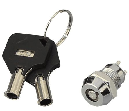 Mini Barrel Key Lock Switch On-Off Key=102 Ks-03-101