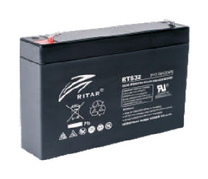 Battery Sla 6V 3.2Ah 134X35X61Mm Rt632