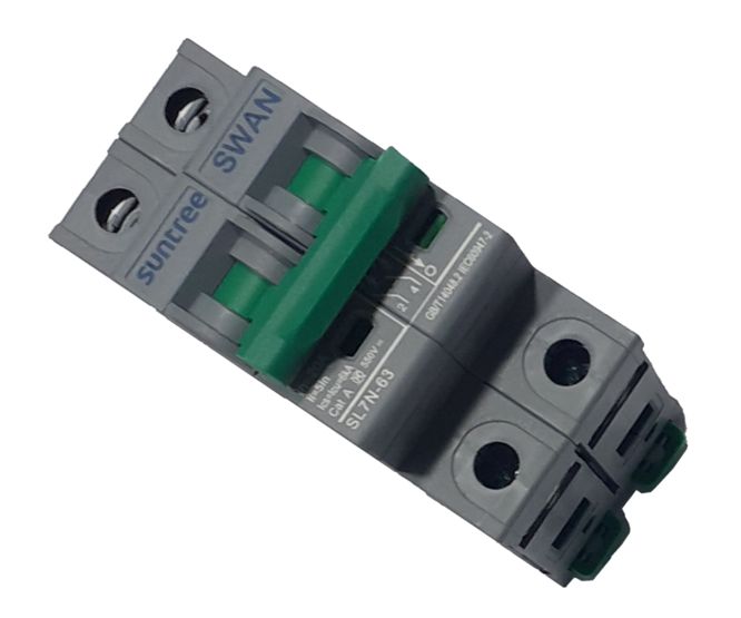 Dc Circuit Breaker 50A 2P 550V C-Curve Sl7N-63-250